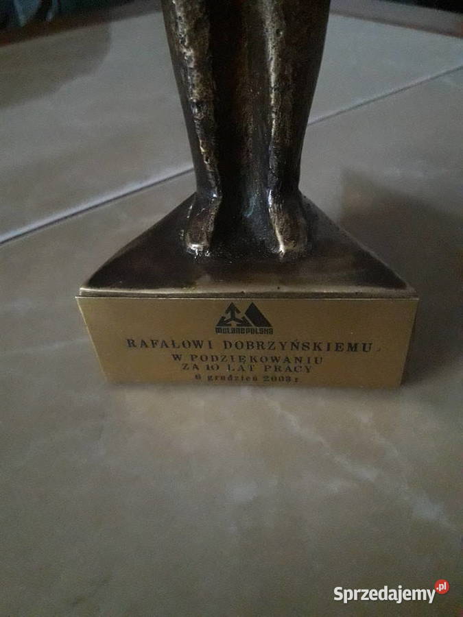 Statuetka z brązu mosiądzu Mclane Polska Janów Lubelski