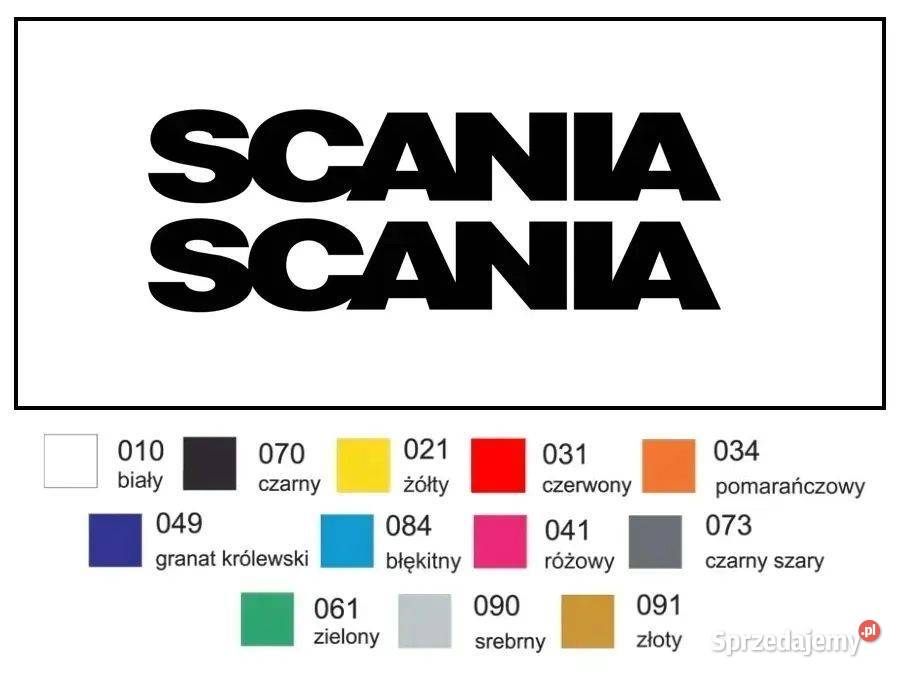 Naklejka wlepka SCANIA 49 2 Zamiennik Janików