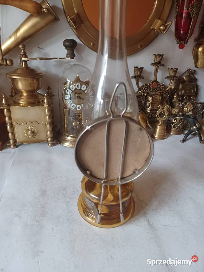 Piękna lampa naftowa PRL Kolekcja Poznań