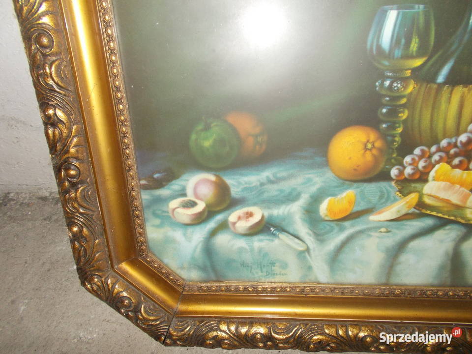 obraz martwa naturaWilly Hanft Drezden pomorskie Gdańsk