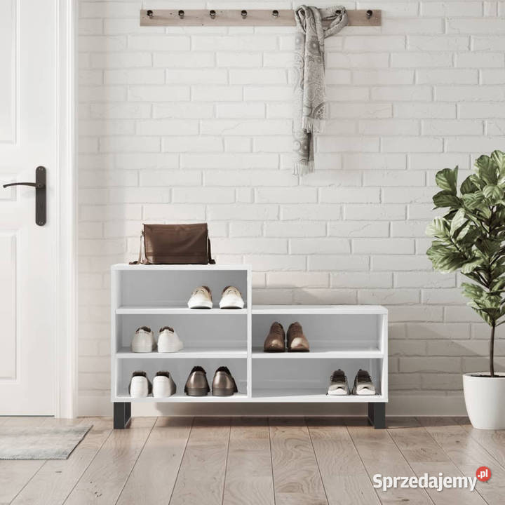 Szafka na buty wysoki połysk biała 102x36x60 Warszawa