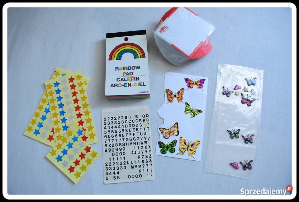 Zestaw notesiki karteczki naklejki Płock