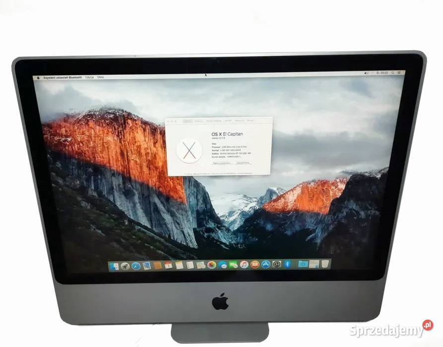 iMac 24 Core 2 Duo 293GHz DDR3 4GB GeForce GT Pozostałe Gubin sprzedam
