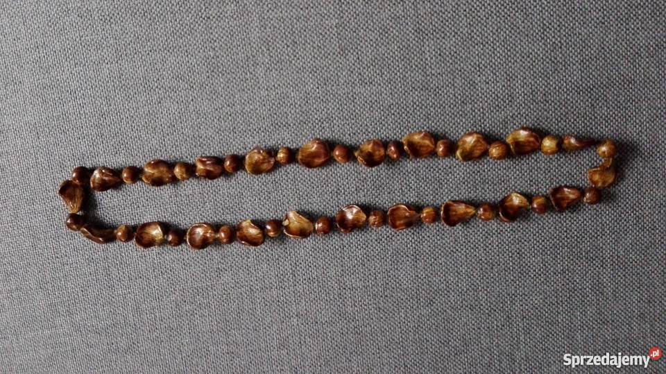 DWA NASZYJNIKI DREWNO Łódź