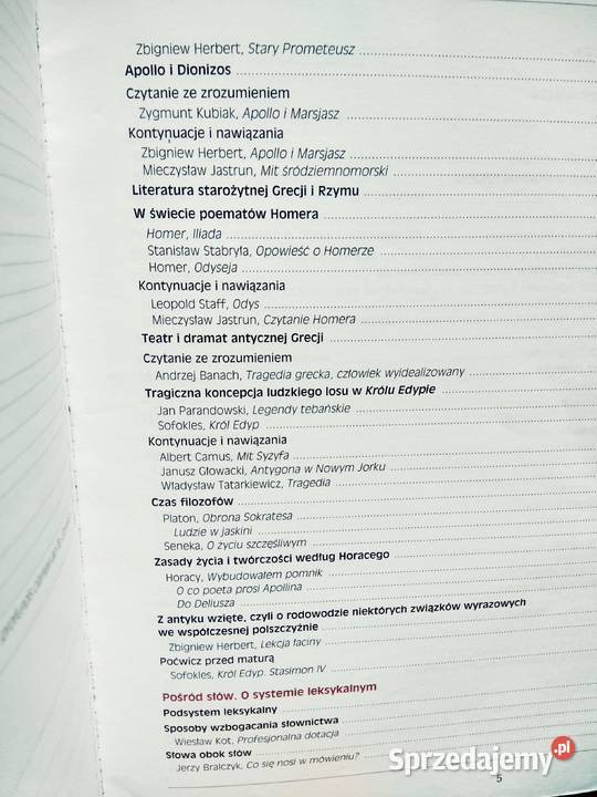 Polski 1 operon podręcznik ponadgimnazjalne Warszawa sprzedam