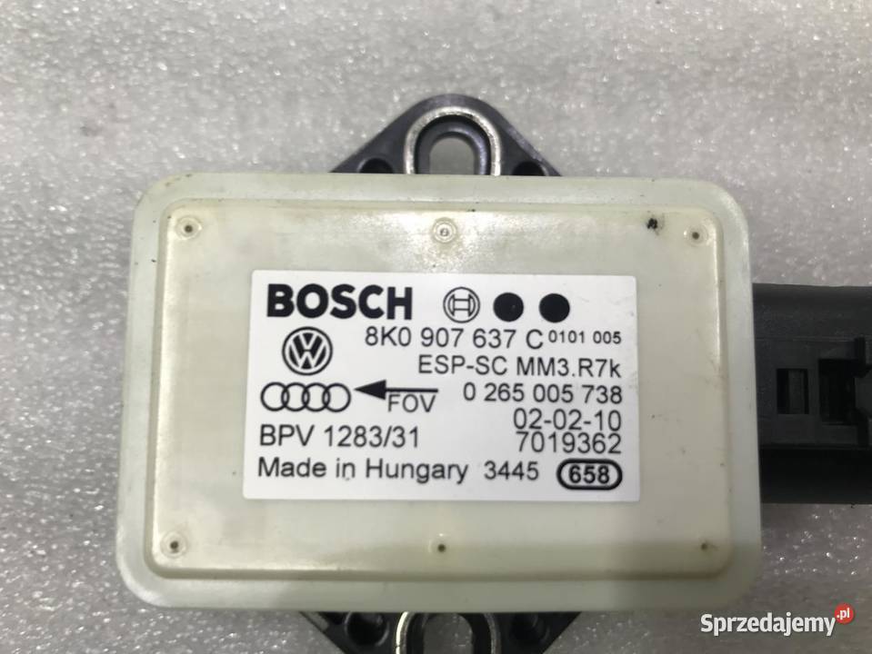 CZUJNIK SENSOR ESP AUDI A5 8T 8K0907637C Czujniki