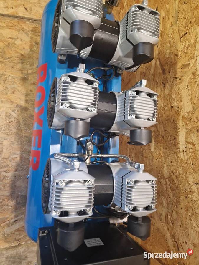 Kompresor bezolejowy 6 tłokowy mocny cichy 160L Głogowa