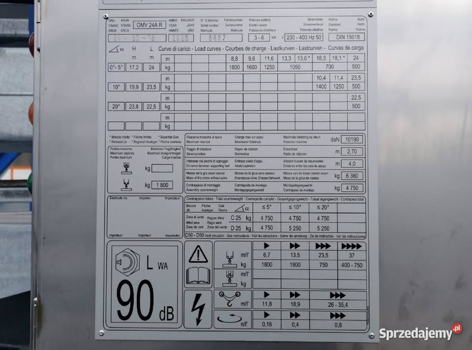 Dźwig żuraw samojezdny na gąsienicach VICARIO Ligota Piękna sprzedam