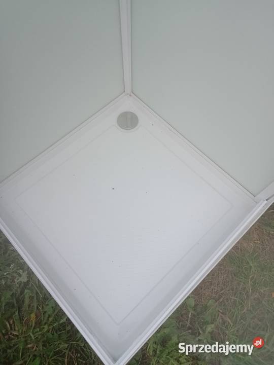Kabina prysznicowa brodzik 80 x 80 plus firanka Wykończenie Brzozówka