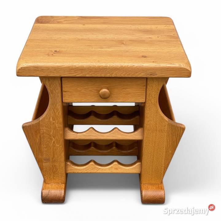 Stolik stojak na wino gazetnik lite drewno mebel 50cm zachodniopomorskie Gryfice