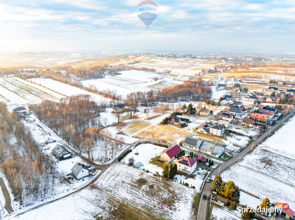 Budowlana działka w Zagórzu gm Niepołomice małopolskie Zagórze
