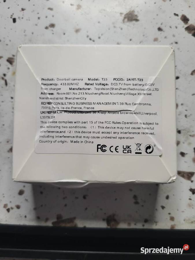 Dzwonek Bezprzewodowy Kamera Wideo Domofon WIFI Piła sprzedam