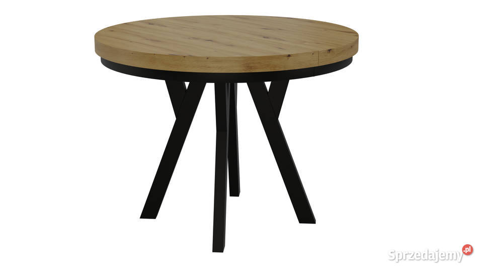 STÓŁ OKRĄGŁY ROZKŁADANY METAL LOFT SALON KUCHNIA łódzkie Radomsko