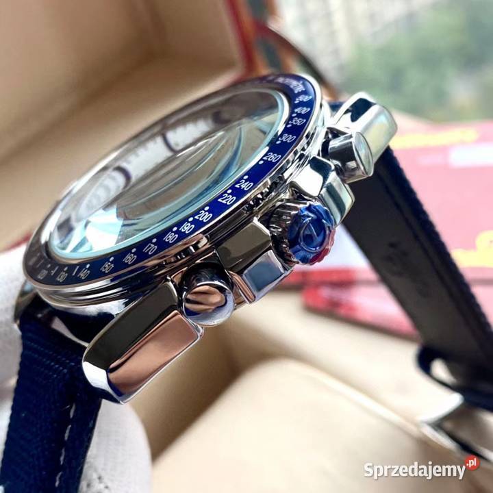 Męski zegarek kwarcowy OMEGA Speedmaster Silver Warszawa