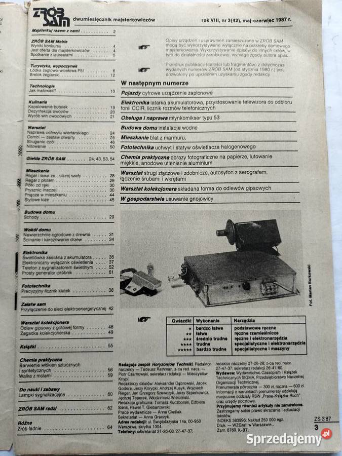 Zrób sam czasopisma 1981 1990r Gdynia