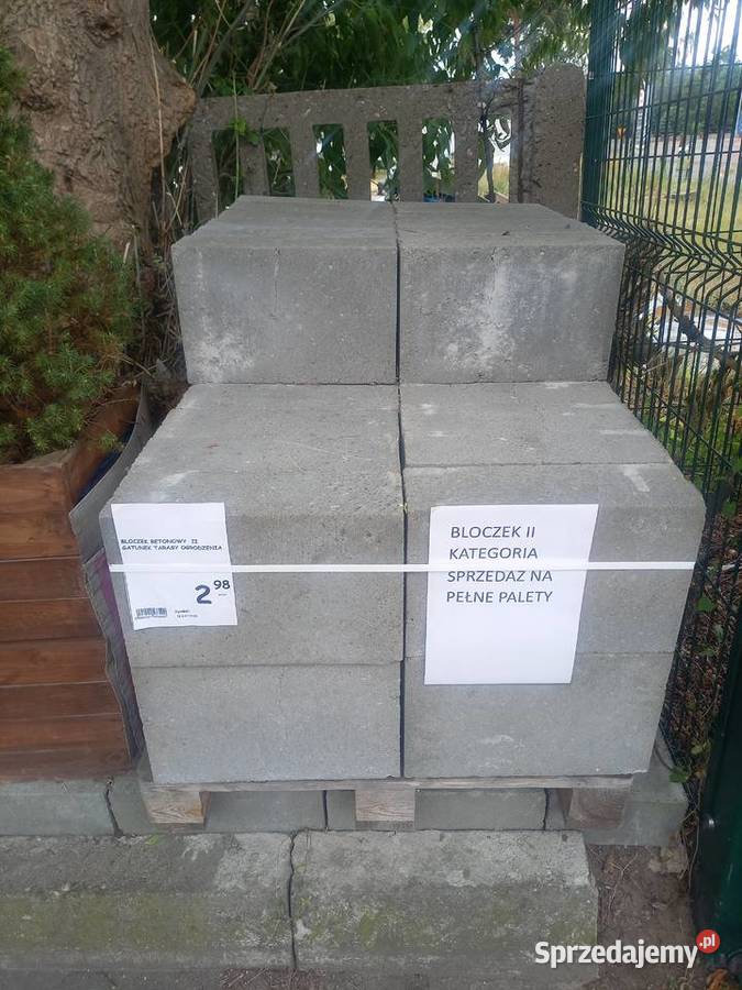 BLOCZKI fundament klB20 38X24X12 386 NETTO Bloczki Warszawa