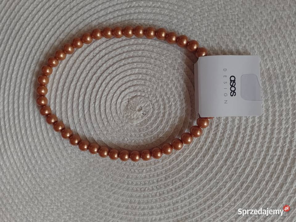 ASOS Ekskluzywne złote korale z Londynu Kraków