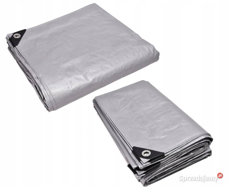 Plandeka srebrna mocna ochronna 3x6m 04mm Rybnik