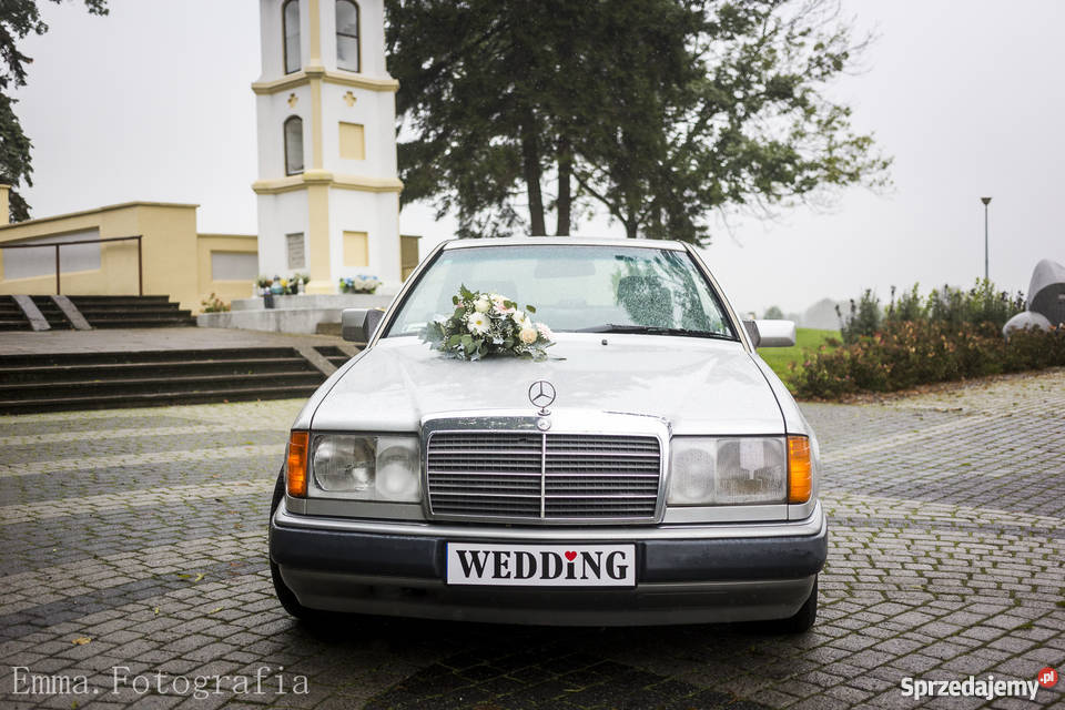 Auto do ślubu Mercedes W124 coupe wynajem Konin