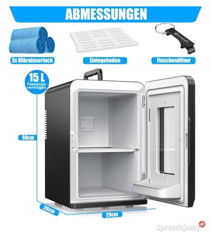 Mini lodówka turystyczna 2w1 Brzeziny
