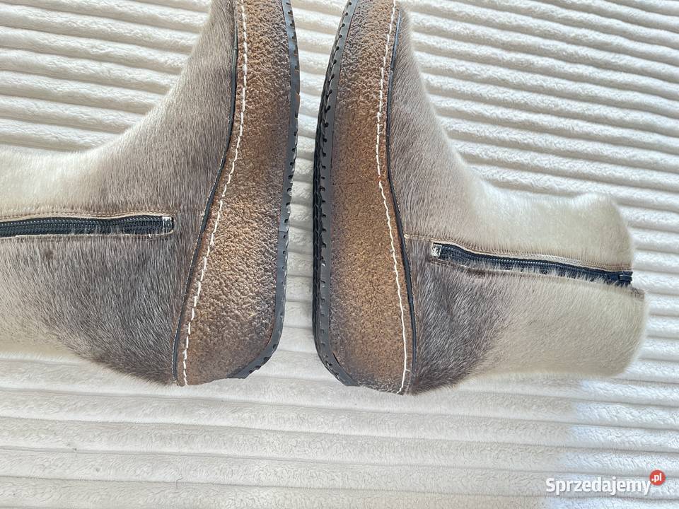 Vintage prawdziwe futro Winter Boots Schapuro Jastrzębie-Zdrój