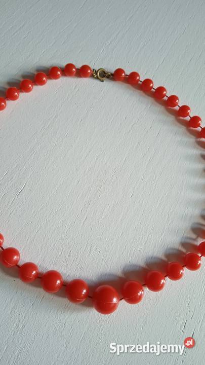 SZNUR CZERWONYCH KORALI sprzedam