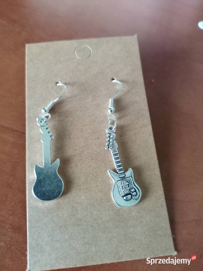 Kolczyki Gitary elektryczne handmade śląskie Sosnowiec