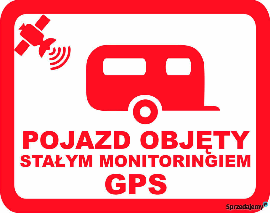 Naklejka na przyczepe Pojazd objety stałym Akcesoria Kraków sprzedam