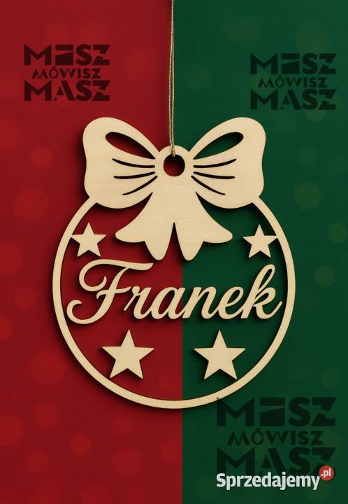 Bombka z imieniem nazwą spersonalizowana na Racot