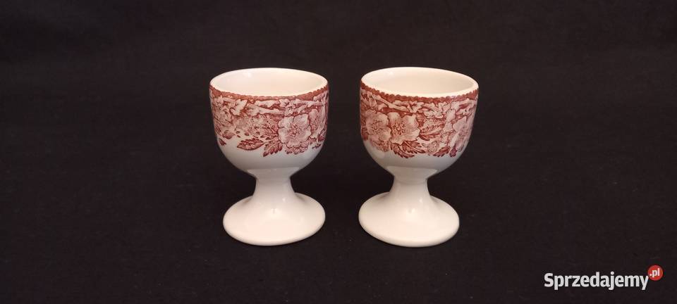 Jajeczniki angielskie Enoch Wedgwood Porcelana i szkło