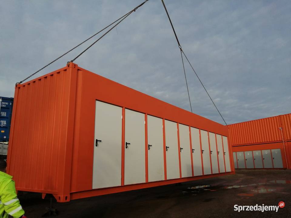 Kontenery boxy magazynowe na placu w Gdańsku pomorskie Gdańsk