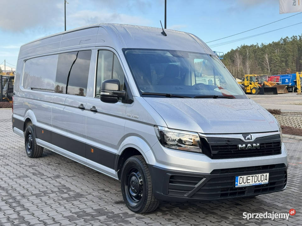 Man TGE 3180 Doka 7OSÓB Brygadówka LONG L5H3 7800km Widełki
