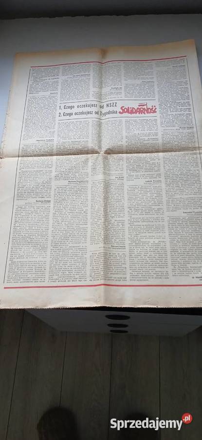 Pierwszy numer Tygodnika Solidarność z 1981 r