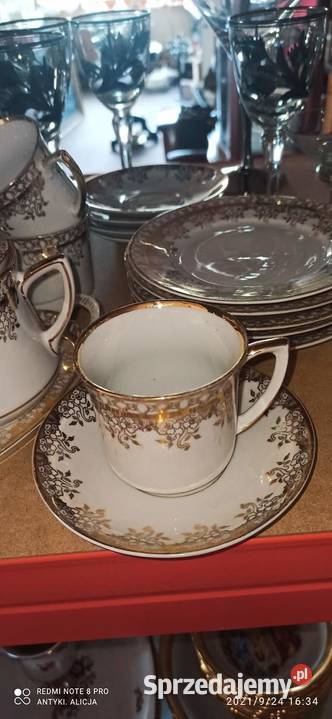 Talerzyk deserowy C T Biało złoty pomorskie Gdańsk