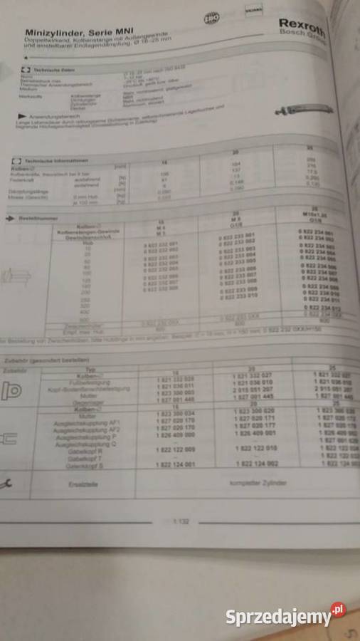 Siłowniki pneumatyczne bosch okrągłe 2025 25160 Dąbrowa Górnicza sprzedam