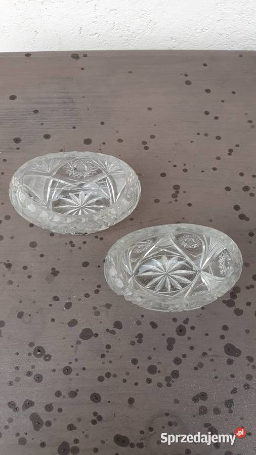 Salaterki kryształowe 2 sztuki kryształ