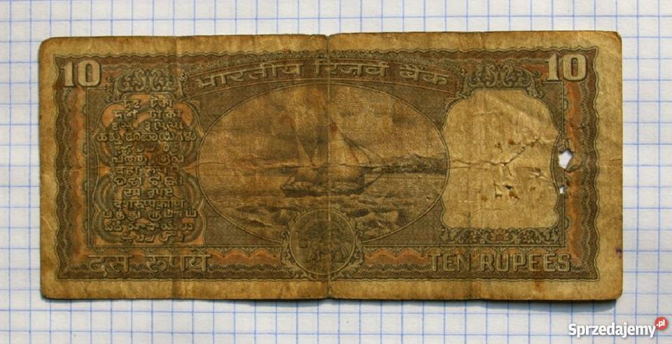 10 RUPII 10 RUPEES INDIA lubelskie Piszczac