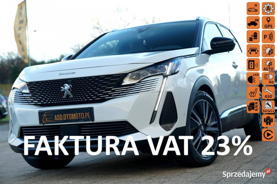 Peugeot 3008 GT kamery skóra MASAZE nawi FUL LED kamera cofania Otmuchów