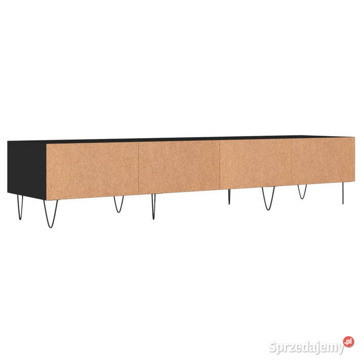 Szafka pod TV czarna 150x36x30 materiał