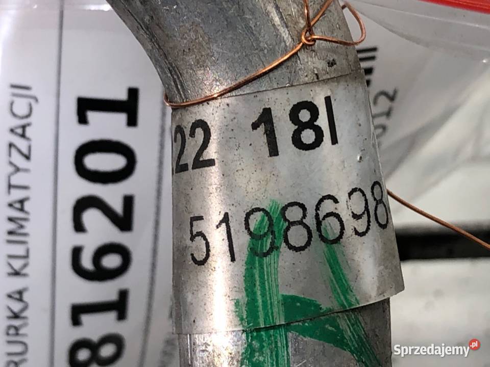 RURKA KLIMATYZACJI FIAT TIPO 51986984 14 95 Przewody klimatyzacji