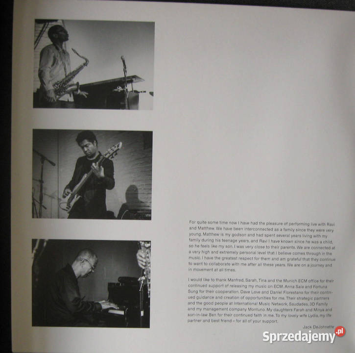 Jack DeJohnette In Movement Ravi Coltrane 2 LP zachodniopomorskie Szczecin sprzedam