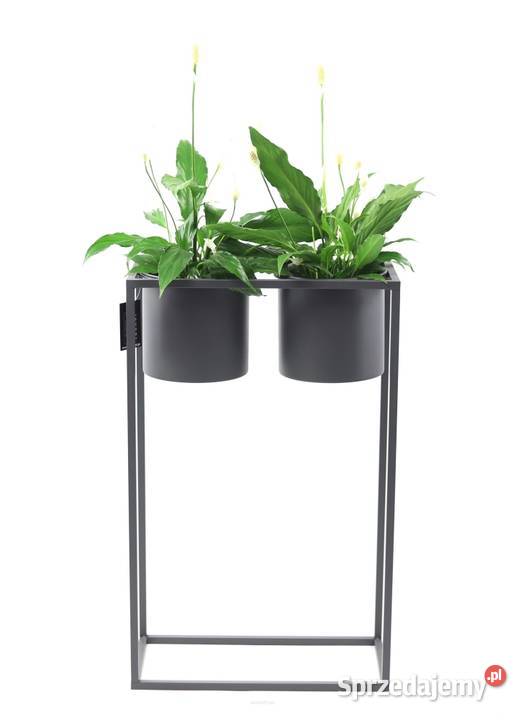 Kwietnik Metalowy Stojak z donicami 80x50 LOFT Sobienie-Jeziory sprzedam