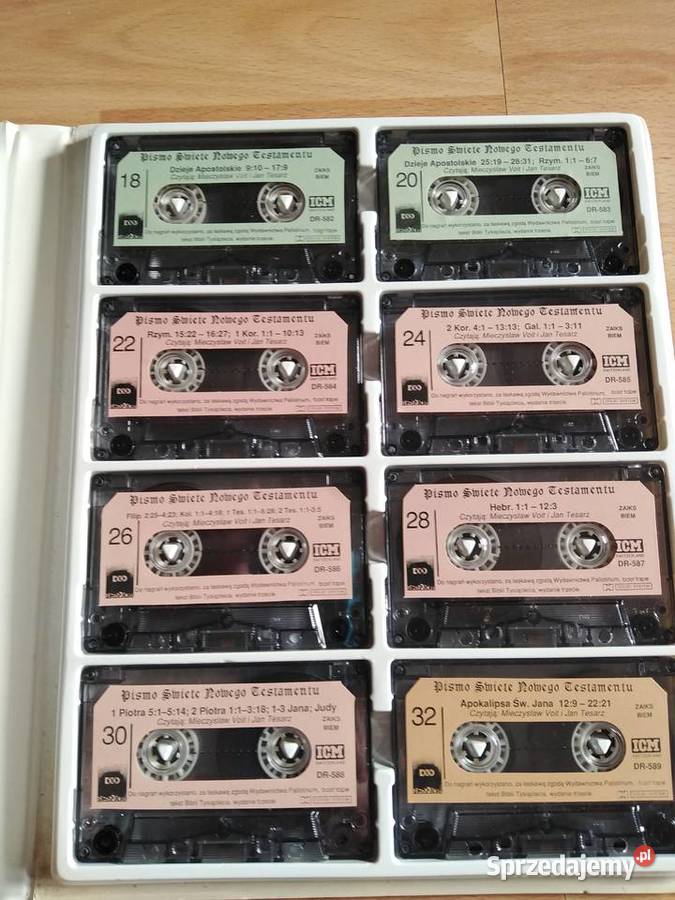 Pismo święte nowego Testamentu na kasetach 1991 dolnośląskie