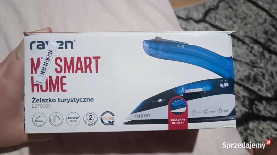 Żelazko Raven EZT002X Składany uchwyt