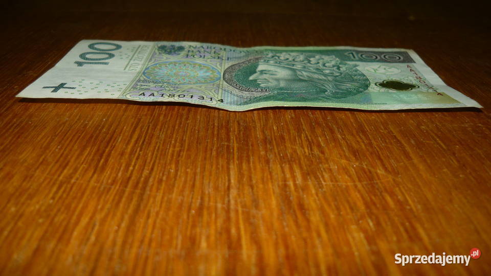 Banknot 100 seria AA 2012 r