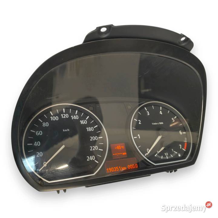 LICZNIK ZEGARY 6974645 BMW E81 E87 16 B Benzyna