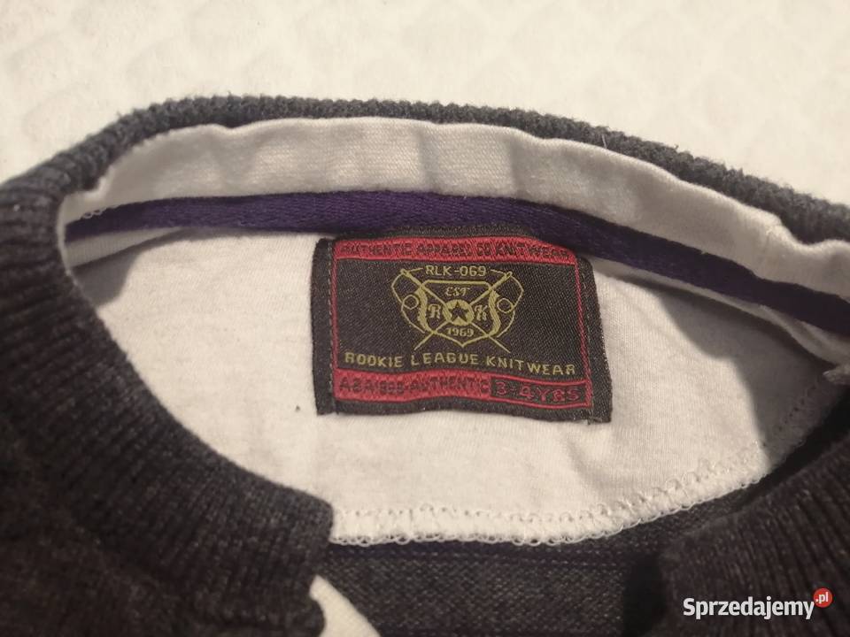Bluzka cienki sweterek długi rękaw Rebel 104
