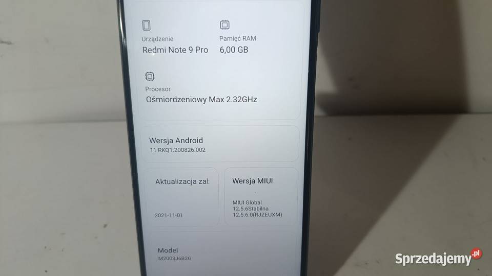 Smartfon Redmi Note 9 Pro 664GB śląskie Katowice