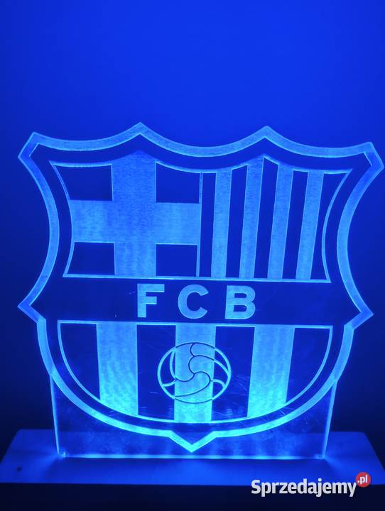 Barcelona herb lampka led duża prezent Czechowice-Dziedzice