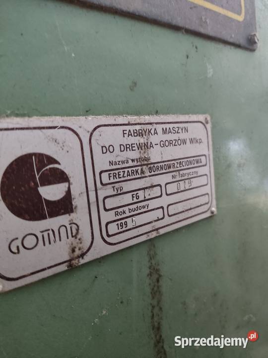 Frezarka górnowrzecionowa Gomad FG1 wielkopolskie Rusko
